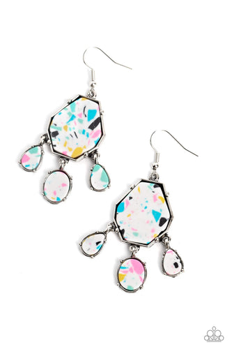 Organic Optimism White Earring