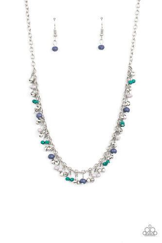 Sailing The Seven Seas Blue Necklace