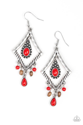 Southern Sunsets Red Earring