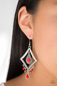 Southern Sunsets Red Earring