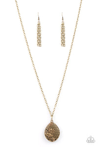 Wearable Wildflowers Brass Necklace