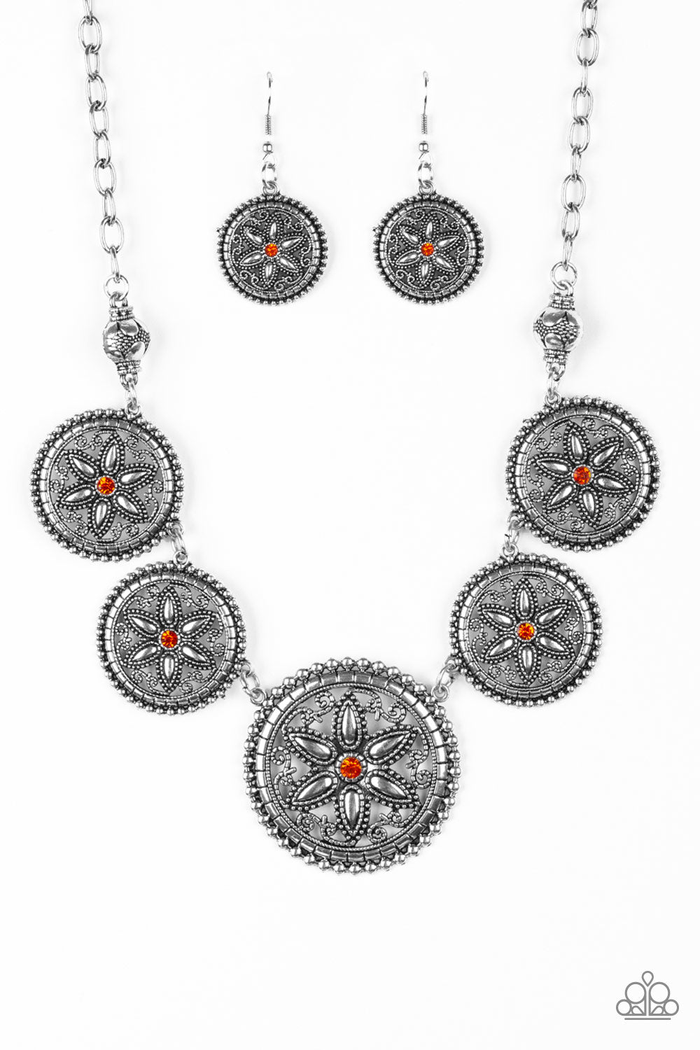 Written In The STAR LILIES Orange Necklace
