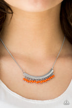 Load image into Gallery viewer, Fringe Fever Orange Necklace