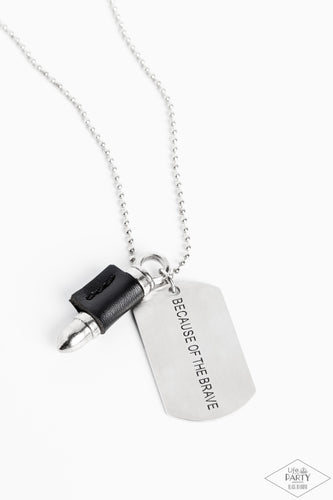 Proud Patriot Black Necklace