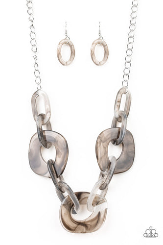 Courageously Chromatic Silver Necklace