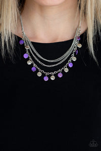 Beach Flavor Purple Necklace
