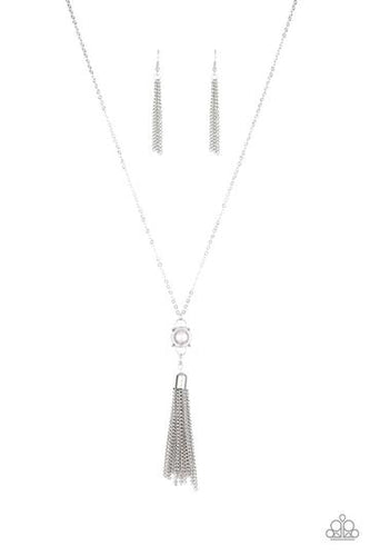 Diva Dance Party Silver Necklace