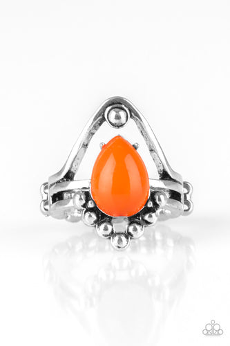 The Bold and The BEAD-iful Orange Ring