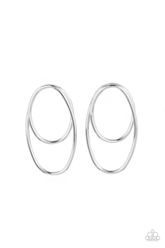 So OVAL-Dramatic Silver Earring