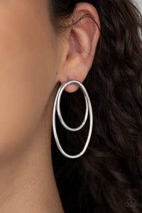 So OVAL-Dramatic Silver Earring