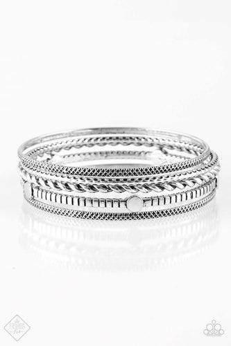 When The Going Gets Rough Silver Bracelet