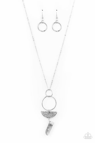 Monumental Obelisk Silver Necklace
