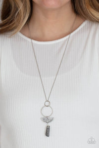 Monumental Obelisk Silver Necklace