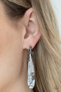 Pursuing The Plumes Black Earring