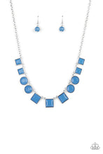 Load image into Gallery viewer, Tic Tac TREND Blue Necklace