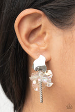 Load image into Gallery viewer, Harmonically Holographic White Earring