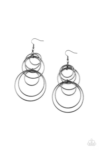 I Feel Dizzy Black Earring