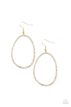 Load image into Gallery viewer, OVAL-ruled! Gold Earring