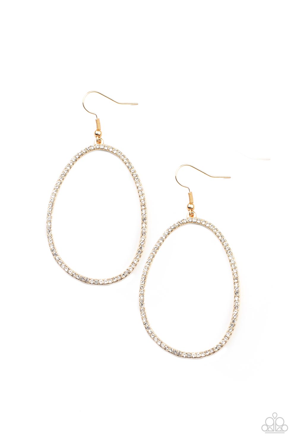 OVAL-ruled! Gold Earring