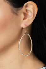 Load image into Gallery viewer, OVAL-ruled! Gold Earring