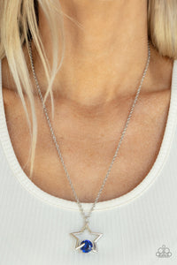 Starry Fireworks Blue Necklace