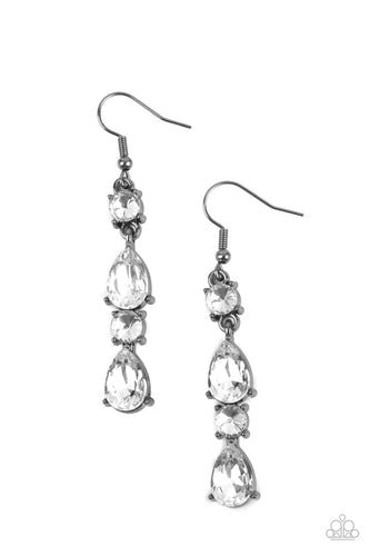Raise Your Glass to Glamorous Black Earring