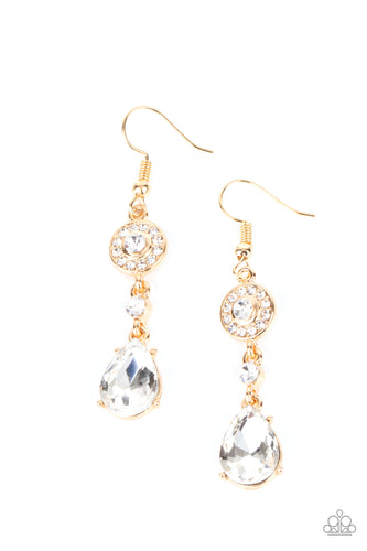 Graceful Glimmer Gold Earring