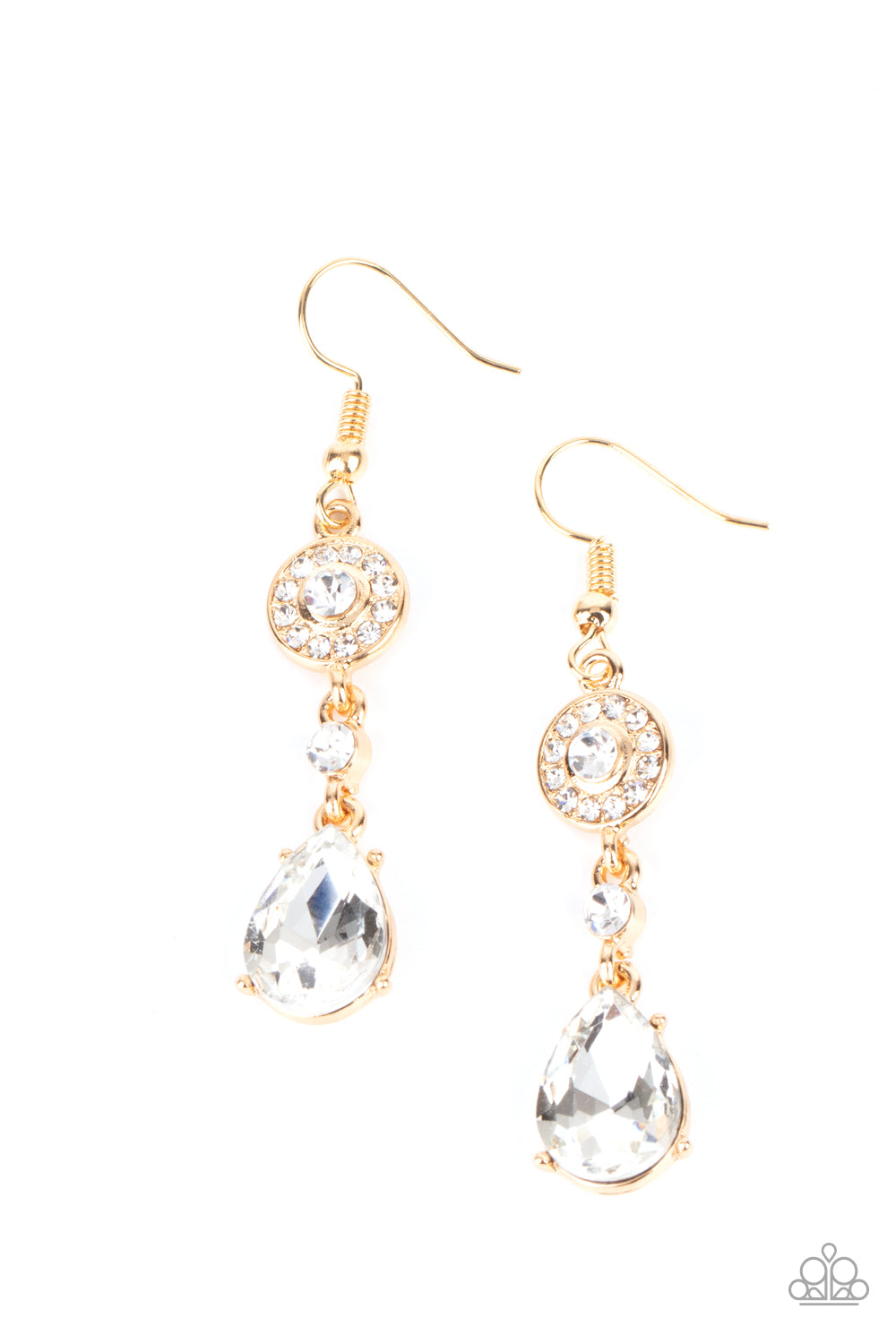 Graceful Glimmer Gold Earring
