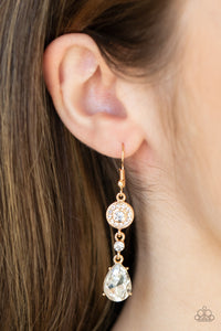 Graceful Glimmer Gold Earring