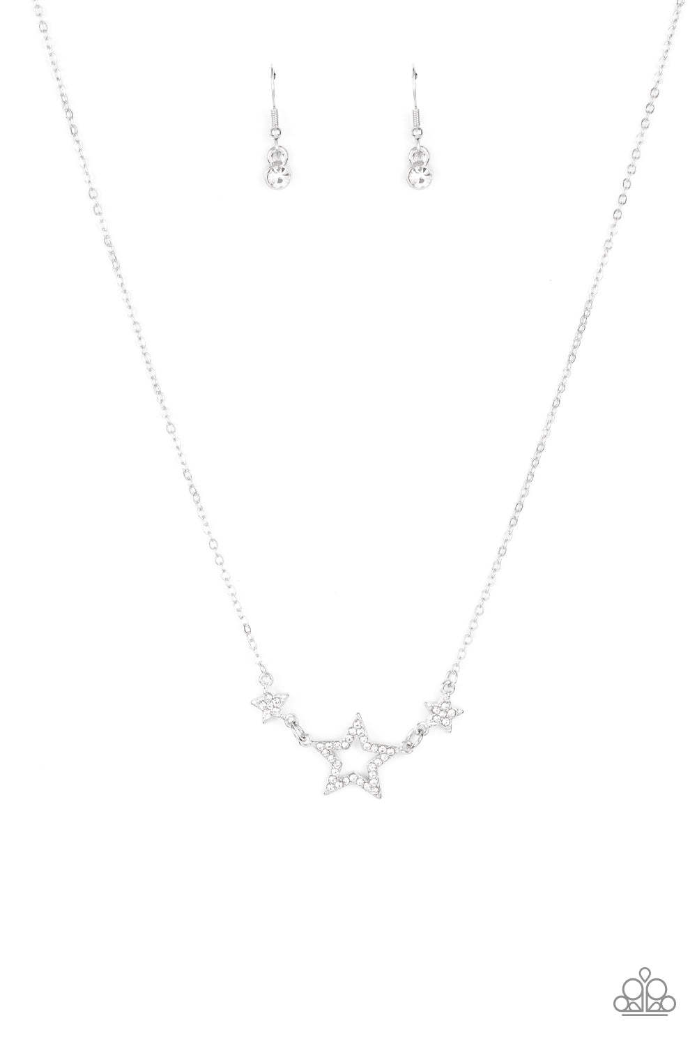 United We Sparkle White Necklace