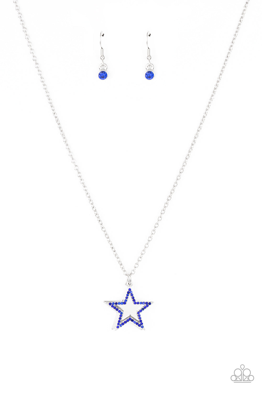 American Anthem Blue Necklace