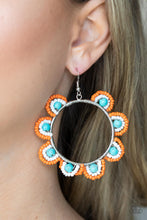 Load image into Gallery viewer, Groovy Gardens Blue Earring
