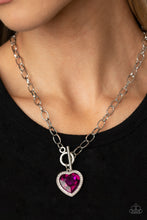 Load image into Gallery viewer, Check Your Heart Rate Pink Necklace