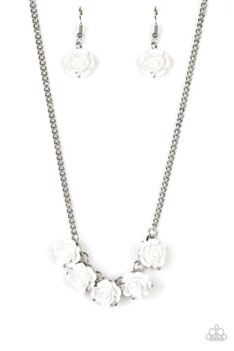 Garden Party Posh White Necklace