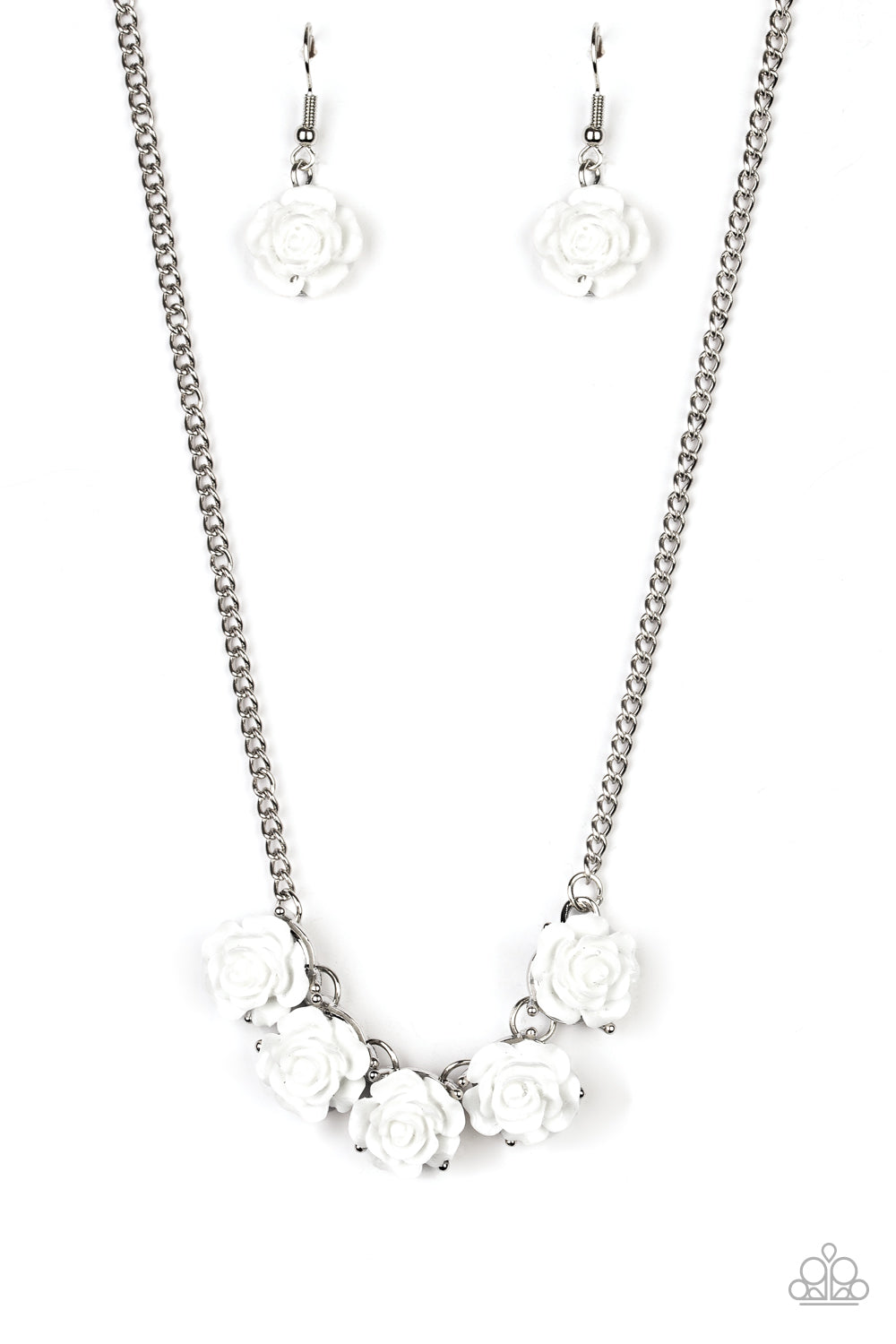 Garden Party Posh White Necklace