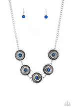 Load image into Gallery viewer, Me-dallion, Myself, and I Blue Necklace