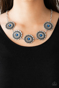 Me-dallion, Myself, and I Blue Necklace