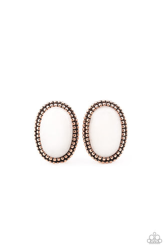 Shiny Sediment Copper Earring