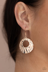 Warped Perceptions Gold Earring