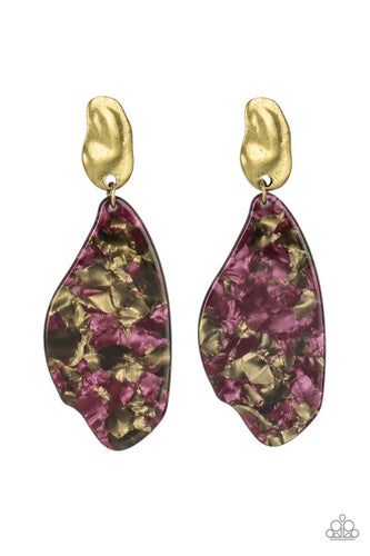 Fish Out Of Water Brass Earrings