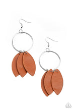 Load image into Gallery viewer, Leafy Laguna Brown Earring