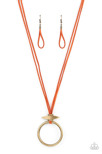 Noticeably Nomad Orange Necklace