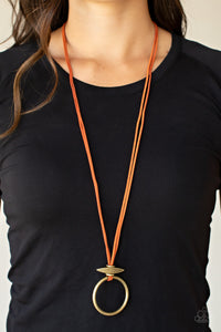 Noticeably Nomad Orange Necklace