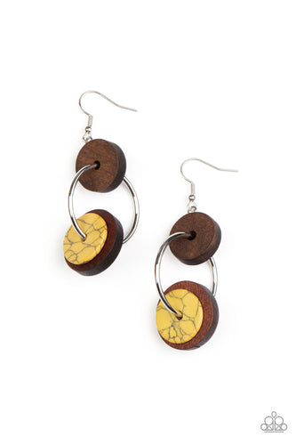 Artisanal Aesthetic Yellow Earring