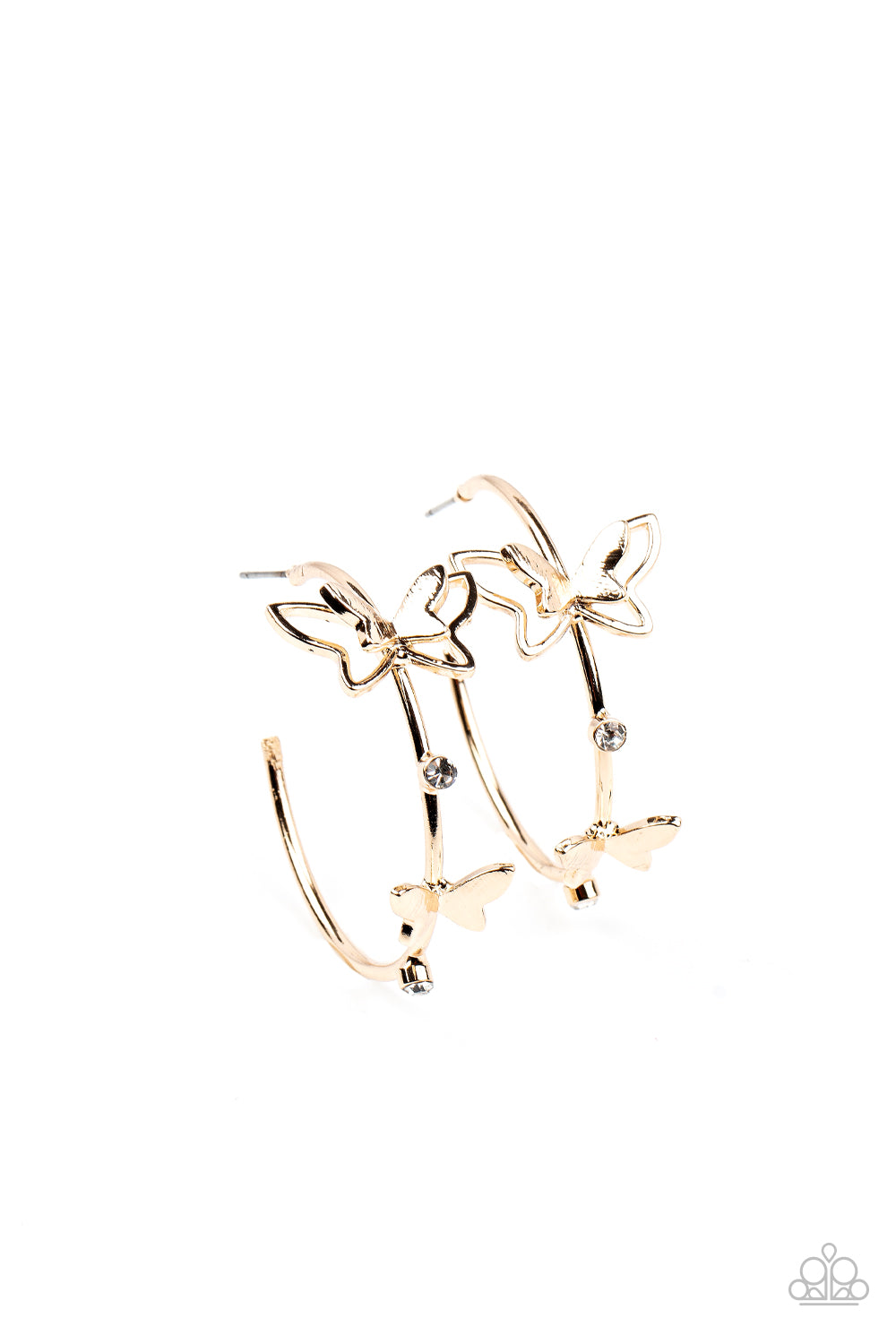 Full Out Flutter Gold Earring