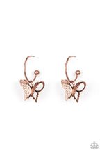 Load image into Gallery viewer, Butterfly Freestyle Copper Earring