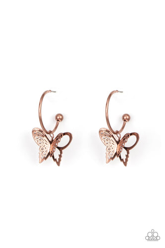 Butterfly Freestyle Copper Earring