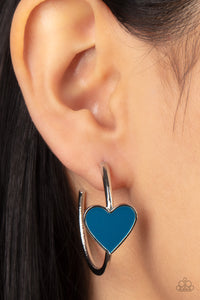 Kiss Up Blue Earring