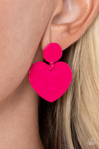 Just a Little Crush Pink Earring