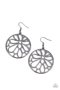 Glowing Glades Black Earring